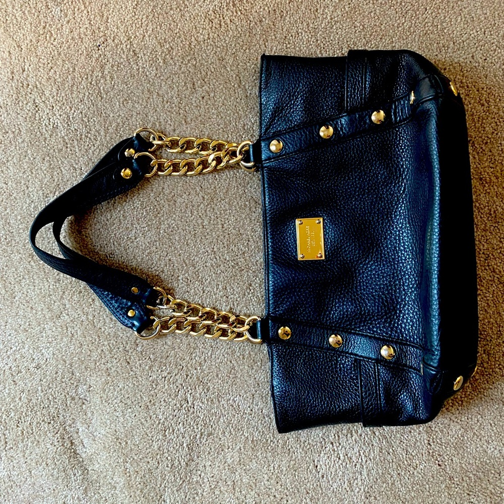 Michael Kors black leather purse